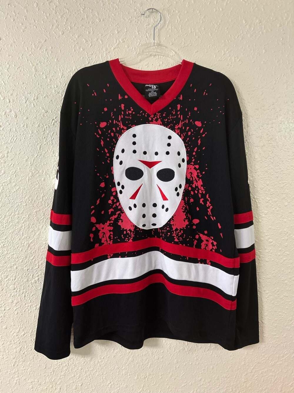 Friday the 13th Jason Voorhees Bloody Hockey Jersey Size L